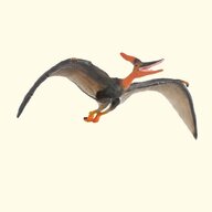 Collecta - Figurina dinozaur Pteranodon pictata manual scara 1:40 Deluxe