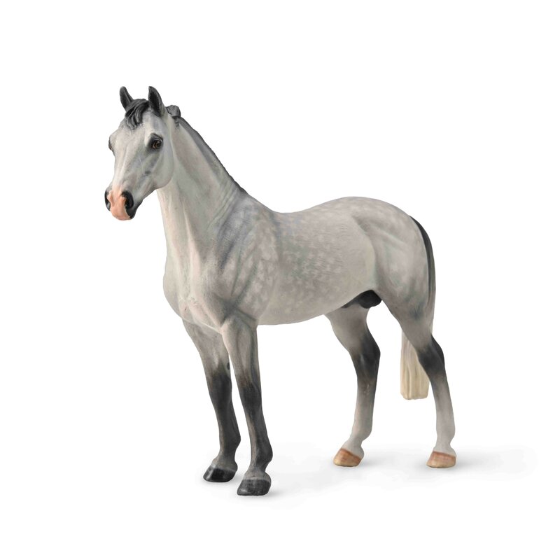 Collecta - Figurina pictata manual armasar Hanoverian Dappled Grey