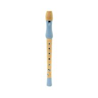 Flaut jucarie muzicala din lemn, albastru, MAMAMEMO