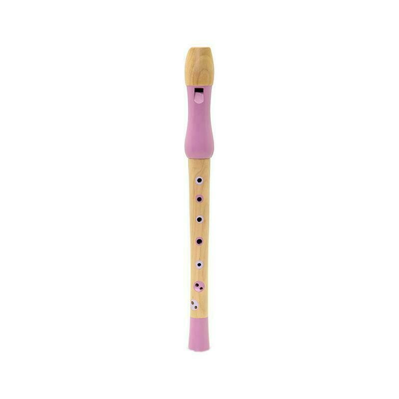 MamaMemo - Flaut jucarie muzicala din lemn, roz,