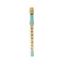 Flaut jucarie muzicala din lemn, verde, MAMAMEMO - 1