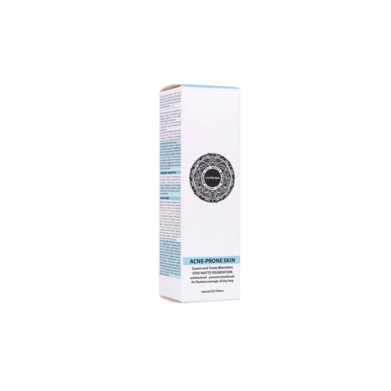 Fond de ten matifiant pentru ten gras si acneic cos-medica, vipera, 04 champagne, bej, 25 ml