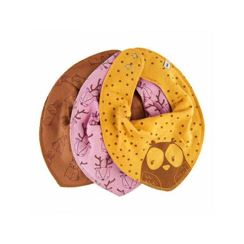 Forest friends - set 3 esarfe pentru bebelusi - pippi