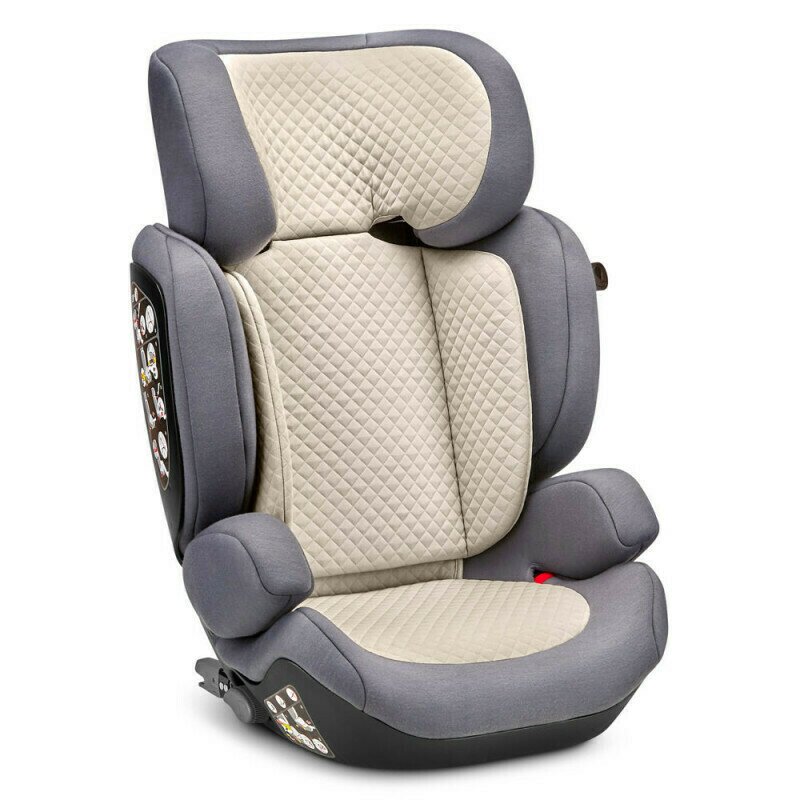 ABC-Design - Scaun auto Mallow Stone Spatar reglabil, Protectie laterala, 15-36 Kg, cu Isofix