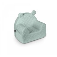 Babysteps - Fotoliu pentru copii cu spatar, catifea Velvet Ursulet Teddy Mint