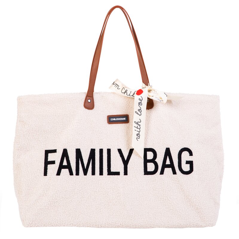 Childhome - Geanta Family Bag Teddy Alb