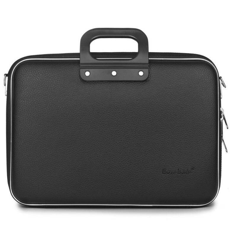 Geanta lux laptop 15,6 Bombata Business Classic-Negru