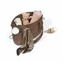 Geanta pentru mamici, BabyOno, Cami, Pentru carucior si umar, 45 x 12 x 30 cm, Saltea de infasat inclusa, Material imperbeabil, 10 buzunare, inclusiv izoterme pentru biberoane, Suport de chei, Maro - 7