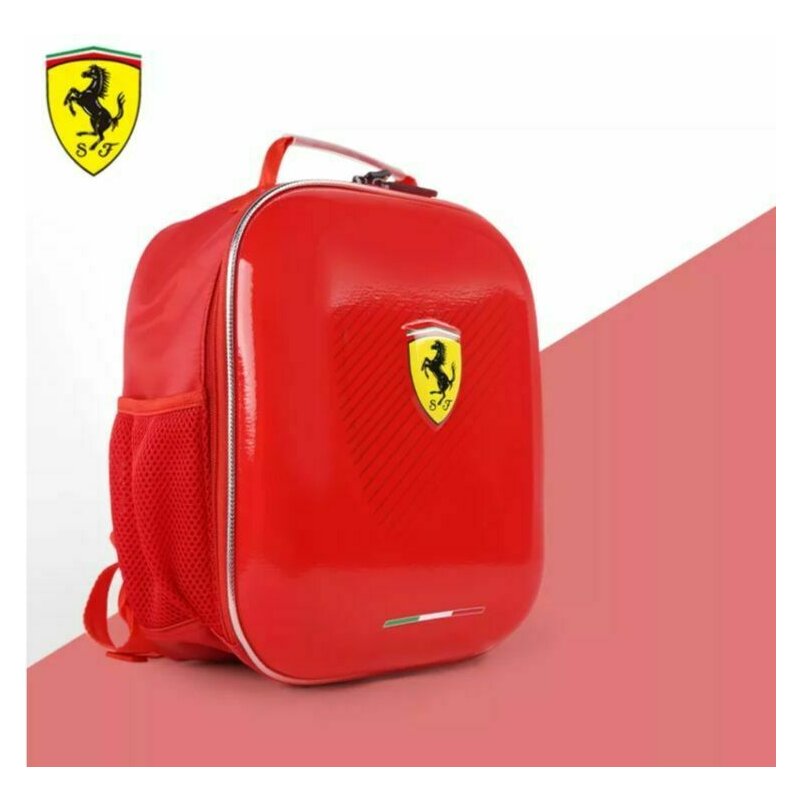 Mesuca - Ghiozdan Ferrari design 3D, culoare rosie