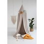 Babyly - Ghirlanda decor din catifea, decoratiune pentru camera copilului - Velvet crem perlat, menta si galben mustar - 2