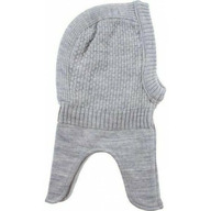 Grey Melange 4-8 ani - Cagula copii lana merinos tricotata superwash captusita cu bumbac - Nordic Label