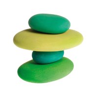 GRIMM'S Spiel und Holz Design - Forme in echilibru, oval, nuante de verde