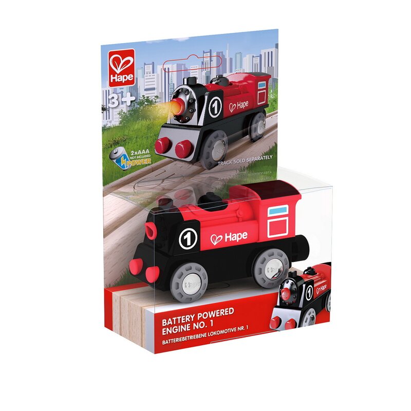 Hape - locomotiva, cu baterii