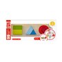 Hape - Puzzle din lemn Geometric , Puzzle Copii, piese 6 - 1