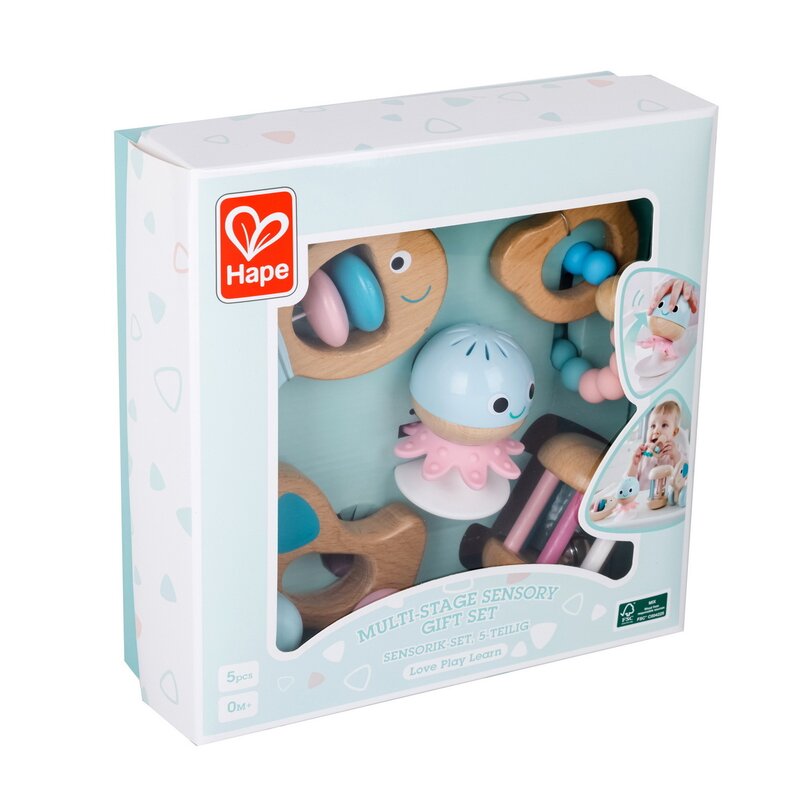 Hape - set 5 jucarii zornaitoare