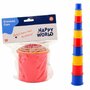 Happy World - Set 10 cupe pentru stivuit, Jucarie educativa pentru copii,  Multicolor - 2