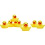 Happy World - Set ratuste de baie din cauciuc, 8 buc, 5.5 cm, Galben - 3