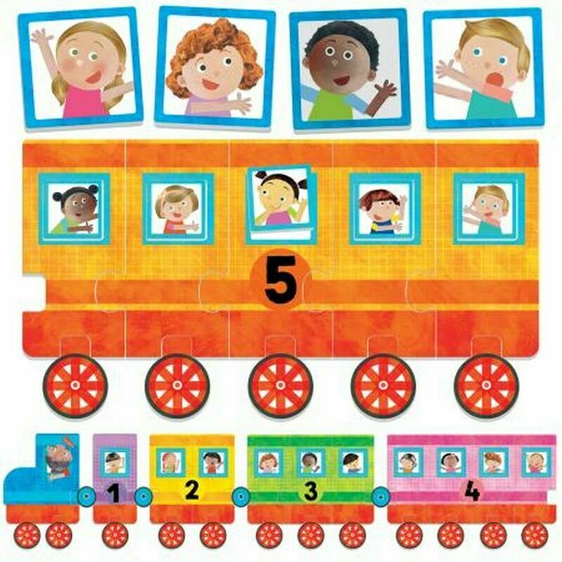 Headu - Ecoplay - Puzzle Micul Tren 123