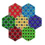 Hama - Set margele de calcat Hexagon In cutie de plastic, 10500 buc Mini - 3