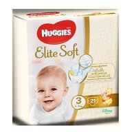 Huggies - Elite Soft (nr 3) Convi 21 buc, 5-9 kg