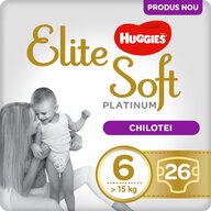 Huggies - Elite Soft Pants Platinum (6) Mega 26 buc, 15+ kg