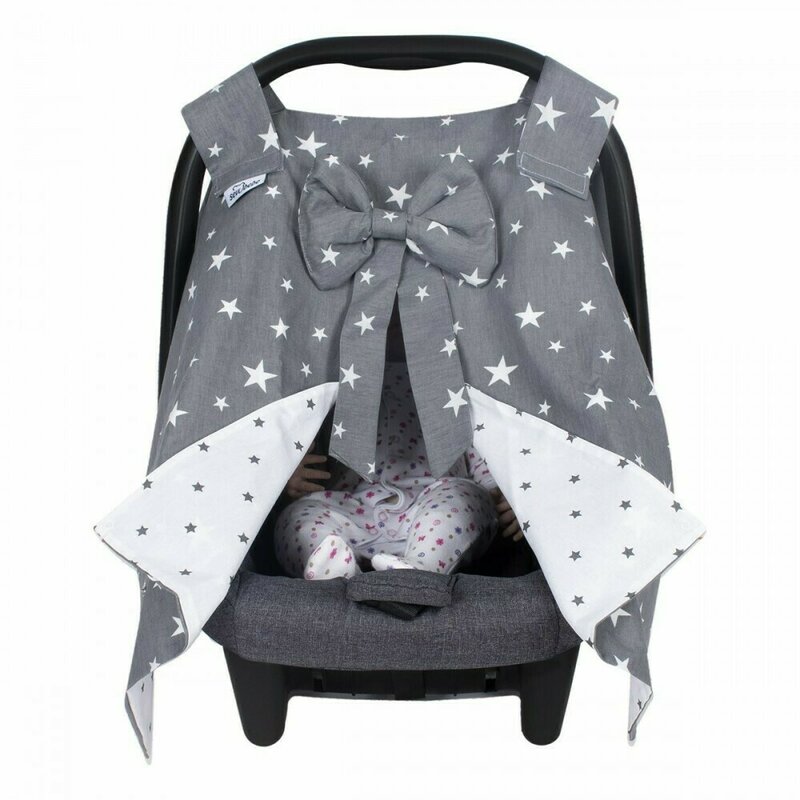 SeviBebe - Husa protectie scoica auto Grey Star