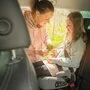 Inaltator auto, Petite&Mars, Optimus Pro, I-size, 125- 150 cm, 22-36 kg, Cu isofix, Forma ergonomica, Husa detasabila, Negru - 3