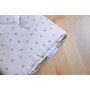 Incababy - Accesoriu Pernita suplimentara , Stars,  Pentru leagan bebelusi, 37.5x21 cm, Gri - 2