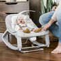 Balansoar, InGenuity, Keep Cozy, 3 in 1, Pana la 18 kg, Cu vibratii, Cu doua pozitii de inclinare, Cu jucarie detasabila, Grey - 4