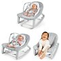 Balansoar, InGenuity, Keep Cozy, 3 in 1, Pana la 18 kg, Cu vibratii, Cu doua pozitii de inclinare, Cu jucarie detasabila, Grey - 5