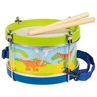 Goki - Instrument muzical pentru copii  toba cu bretea de umar  dinozauri