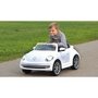 Masinuta electrica copii Volkswagen Beetle Alba Jamara 6V cu telecomanda control parinti 2.4 Ghz - 2