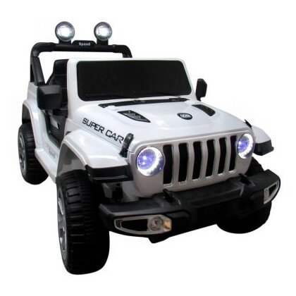 R-sport - Jeep electric 4 X 4 cu telecomanda  X4 TS-938 - Alb