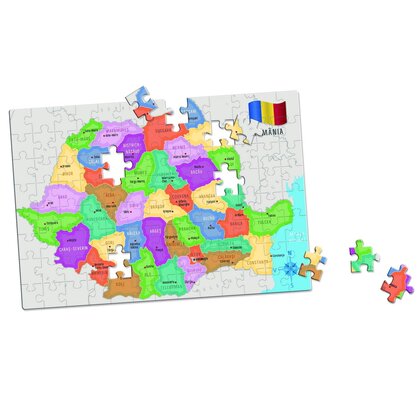 As - Puzzle educativ Agerino - Sa descoperim Romania , Puzzle Copii, piese 104