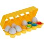 Ikonka - Joc educativ Matching eggs,  12 oua, Pentru invatarea formelor si culorilor - 7