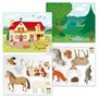 Quercetti - Joc educativ Play Montessori - Habitat Animale domestice la ferma si animale salbatice in padure - 4