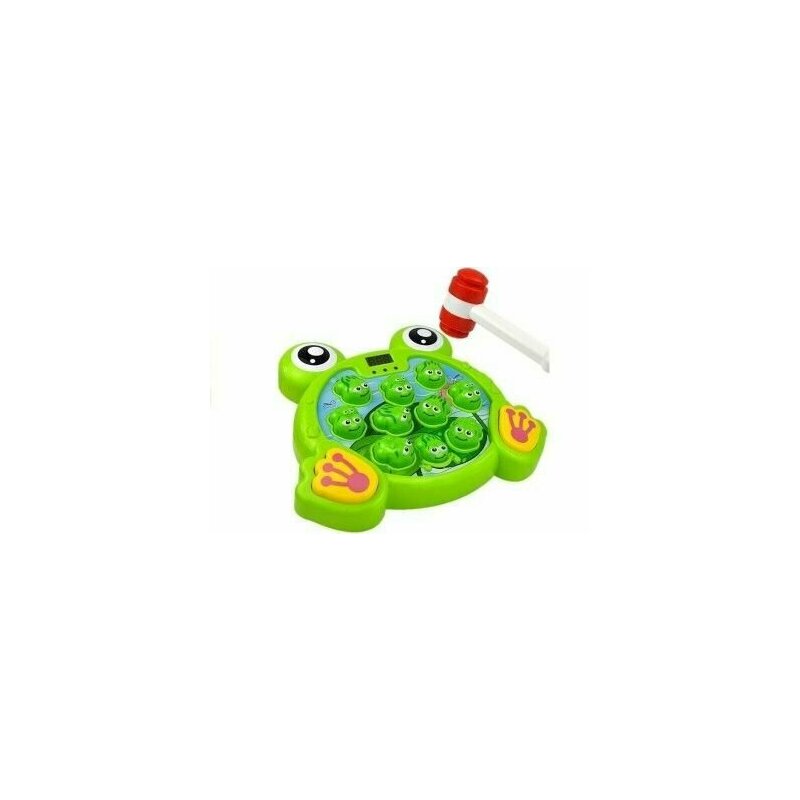 Leantoys - joc interactiv pentru copii, loveste cu ciocanul broastele, cu sunete si lumini, , 3084