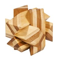 Fridolin - Joc logic IQ din lemn bambus Angular Knot