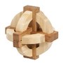 Fridolin - Joc logic IQ din lemn bambus in cutie metalica-1 - 1