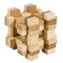Fridolin - Joc logic IQ din lemn bambus in cutie metalica-11 - 1