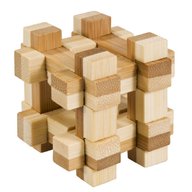 Fridolin - Joc logic IQ din lemn bambus in cutie metalica-11