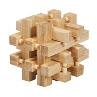 Fridolin - Joc logic IQ din lemn bambus in cutie metalica-2