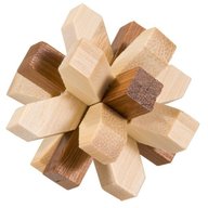 Fridolin - Joc logic IQ din lemn bambus in cutie metalica-321