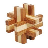 Fridolin - Joc logic IQ din lemn bambus in cutie metalica-6