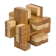 Fridolin - Joc logic IQ din lemn bambus in cutie metalica-8