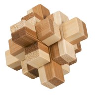 Fridolin - Joc logic IQ din lemn bambus in cutie metalica-9