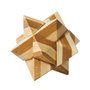 Fridolin - Joc logic IQ din lemn bambus Star, cutie metal - 1