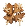 Fridolin - Joc logic IQ din lemn bambus Sticks&triangles - 1
