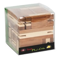 Fridolin - Puzzle 3D din bambus Flexi-cub - Joc logic