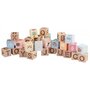 Joueco - Cuburi din lemn certificat FSC, Multifunctionale, Familia Wildies, 25x21 cm, 12 luni+, 30 piese, Multicolor - 2
